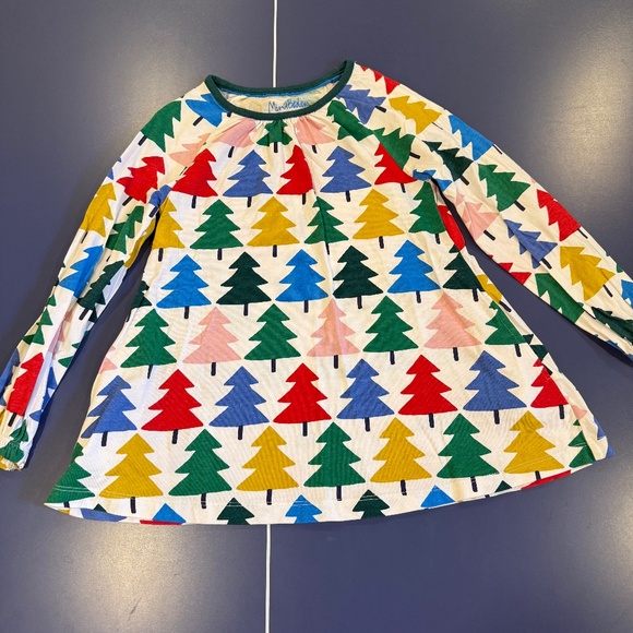 Mini Boden Other - Size 7-8 Mini Boden Printed Tunic in Multi Christmas Trees